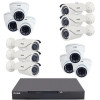 Kit Sécurité D-link: DVR 16 canaux + 6x Caméras Internes 4MP + 6x Caméras Externes 4MP