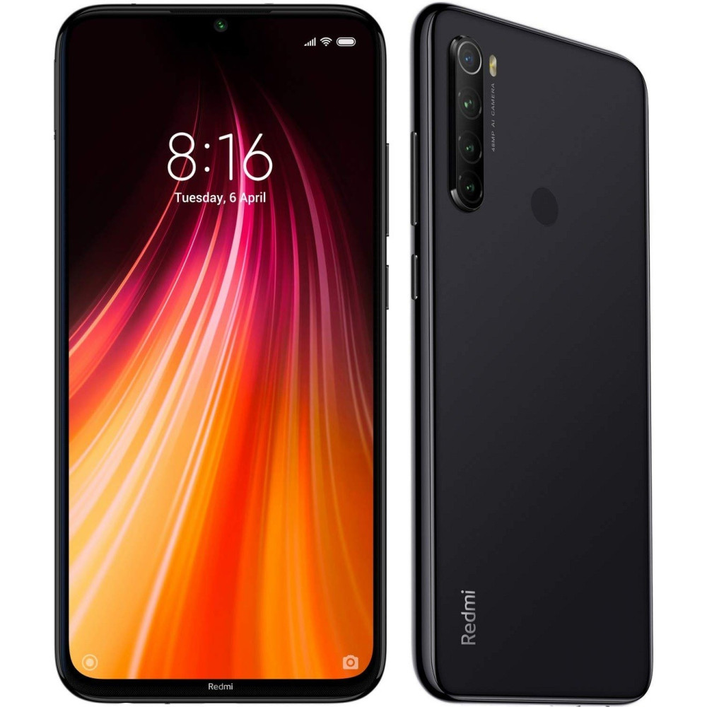 Téléphone Portable Xiaomi Redmi Note 8 / 4G / Noir + SIM Orange 60 Go