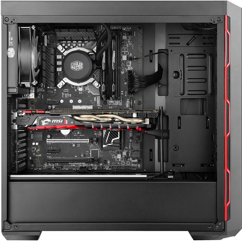 Slide  #5 Boitier Gamer Cooler Master MasterBox MB600L Rouge