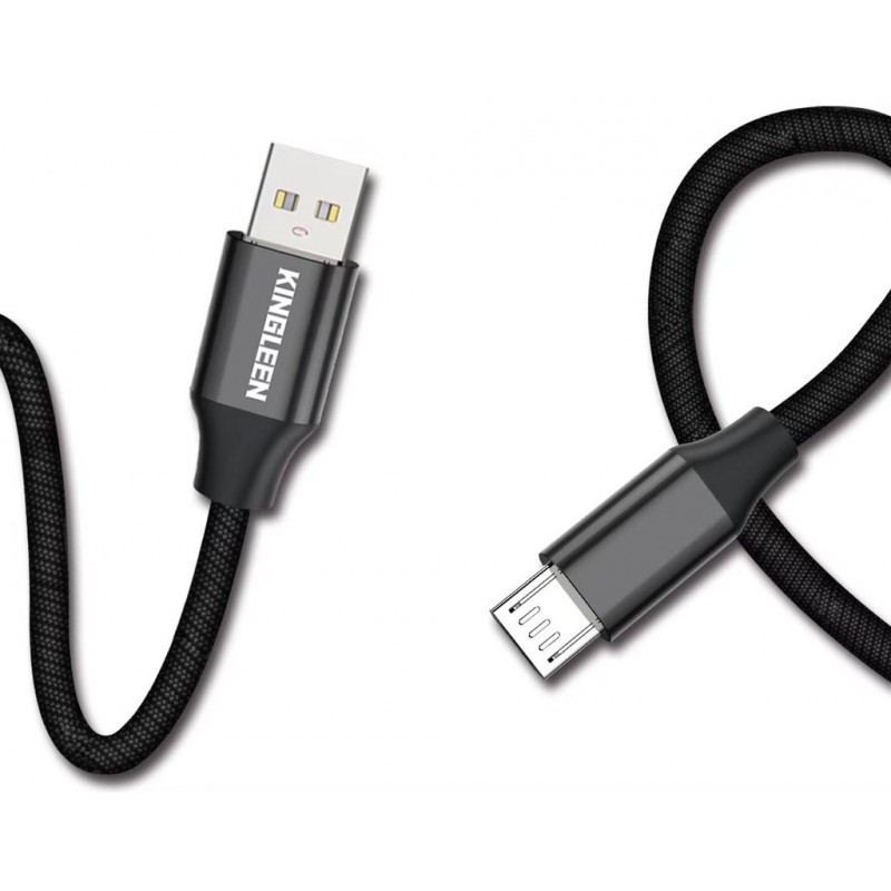 Slide  #2 Câble USB vers Micro USB Kingleen K207 / 3.1A / Noir