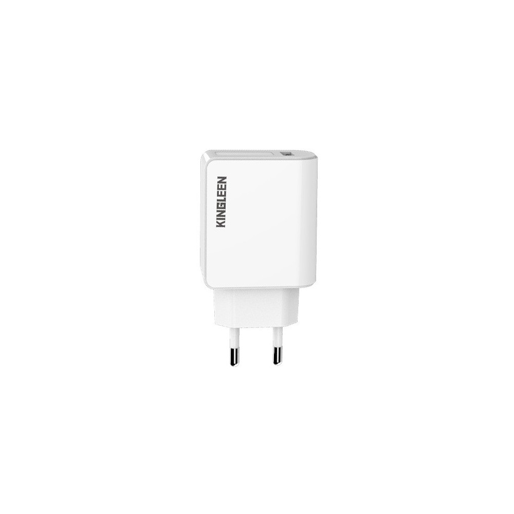 Adaptateur Secteur KINGLEEN C867E / 2x USB 5A / Blanc