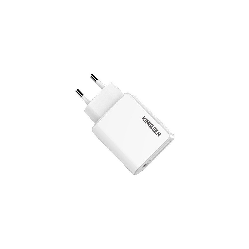Adaptateur Secteur KINGLEEN C867E / 2x USB 5A / Blanc