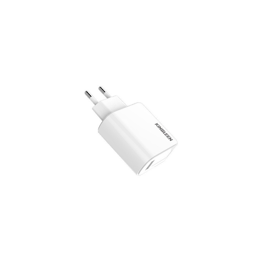 Adaptateur Secteur KINGLEEN C867E / 2x USB 5A / Blanc