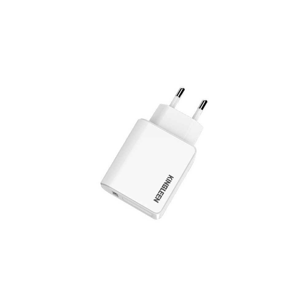 Adaptateur Secteur KINGLEEN C867E / 2x USB 5A / Blanc