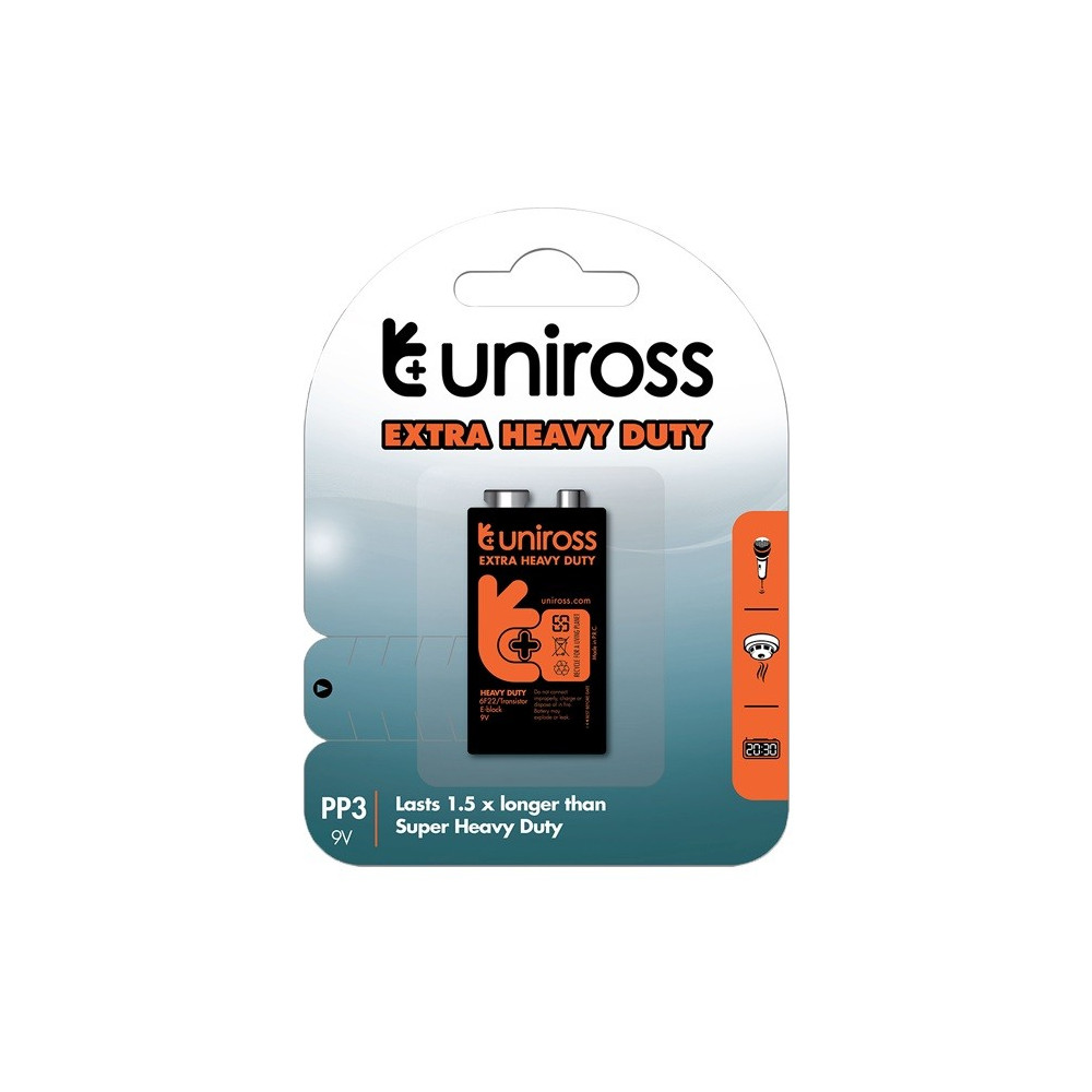Pile Uniross Extra Heavy Duty PP3 / 9V