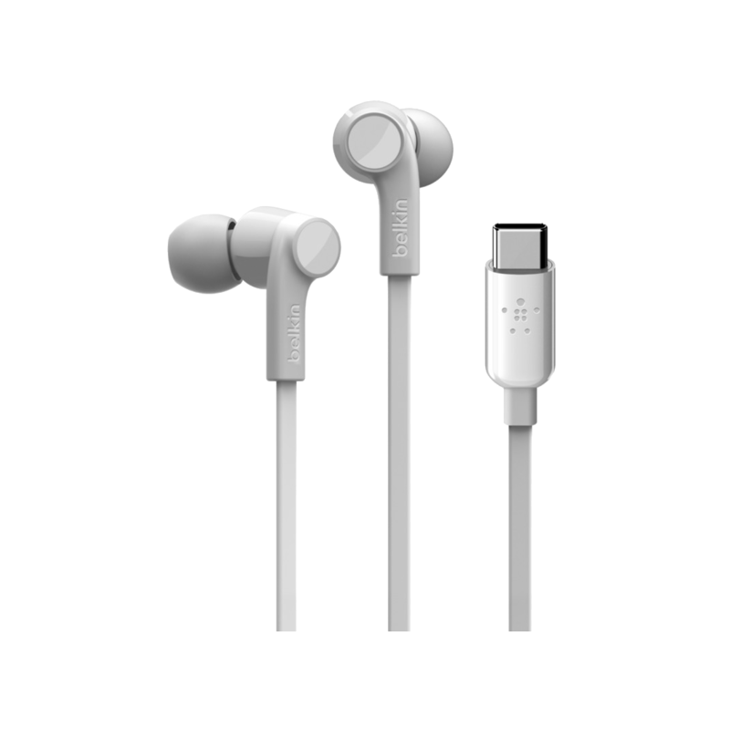 Ecouteurs Belkin Rockstar USB Type C / Blanc