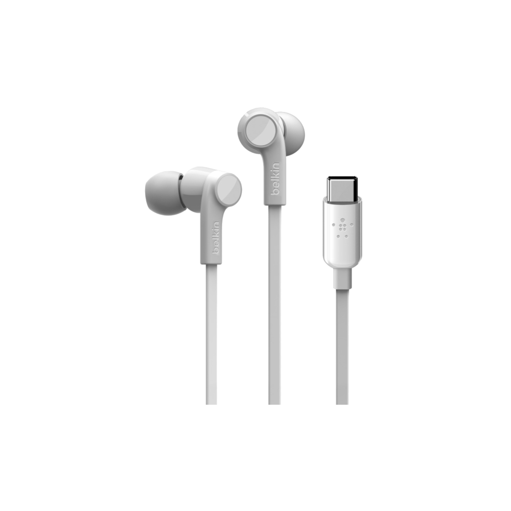 Ecouteurs Belkin Rockstar USB Type C / Blanc