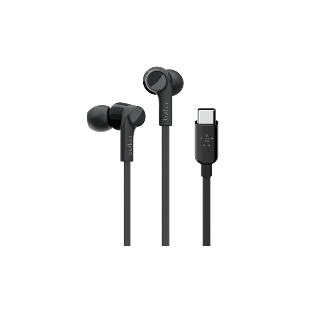 Écouteurs filaires BELKIN avec connecteur USB-C - NOIR