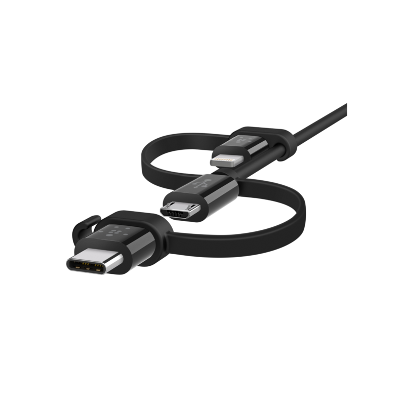Slide  #2 Câble universel USB Vers USB Type C / micro USB / Lighting / 1.2 m