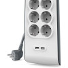 Multiprise Belkin 8x Prises EU + 2x Ports USB