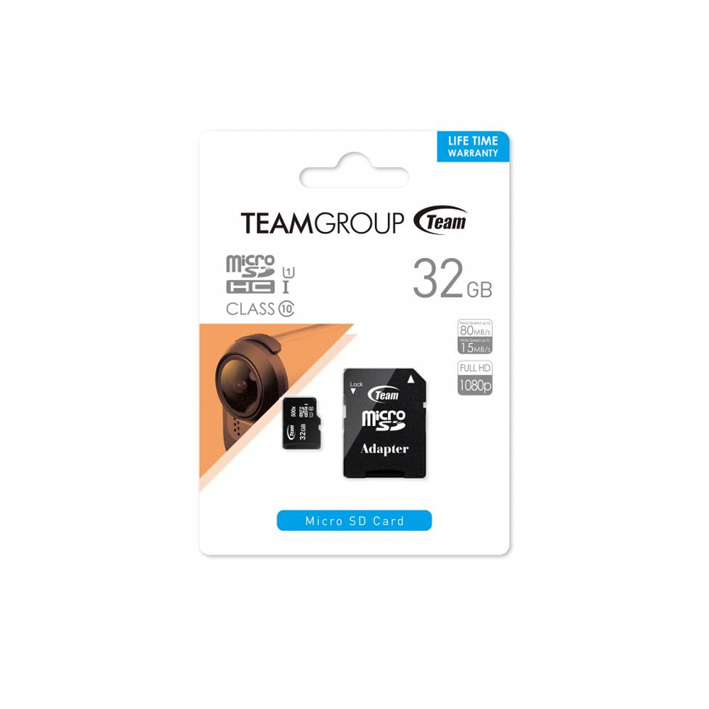 Carte mémoire TeamGroup Micro SDHC 32 Go Class10