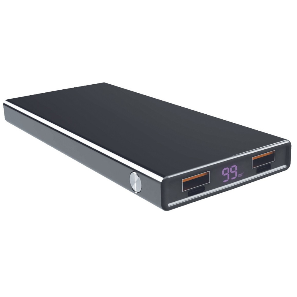 Power Bank Ksix Quick Charge 3.0 / 10000 mAh / Noir