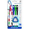 4x Marqueurs pour tableau blanc STAEDTLER Triplus 3551 / Noir