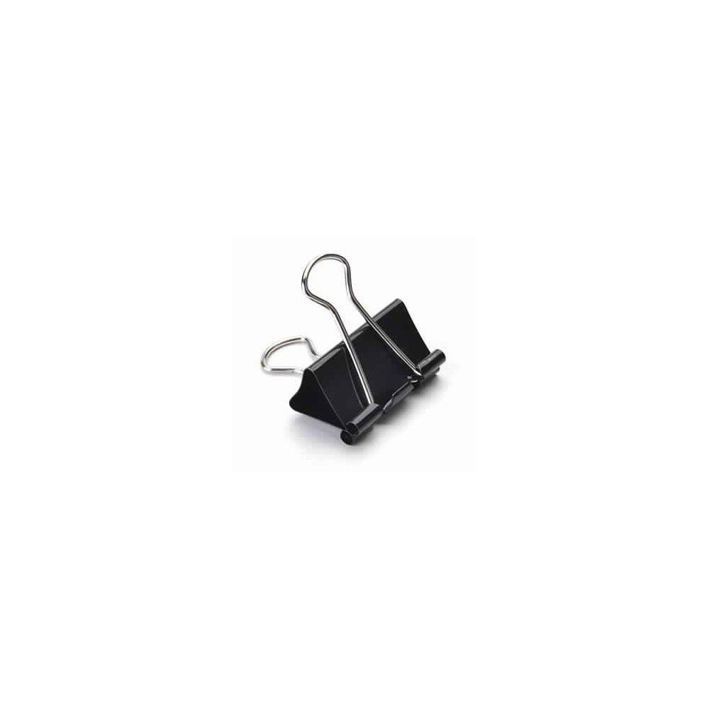 Boite de 12 Clips 19 mm / Noir