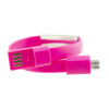 Câble Bracelet Contact Micro USB Vers USB Type C Charge et Données / Rose