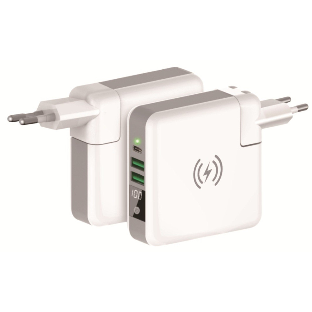 Chargeur sans fil KSix 4en1 avec Power Bank 6700 mAh
