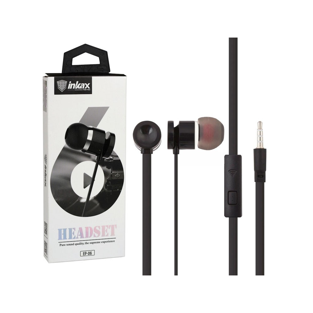 Écouteurs intra-auriculaires Inkax EP-06 / Noir