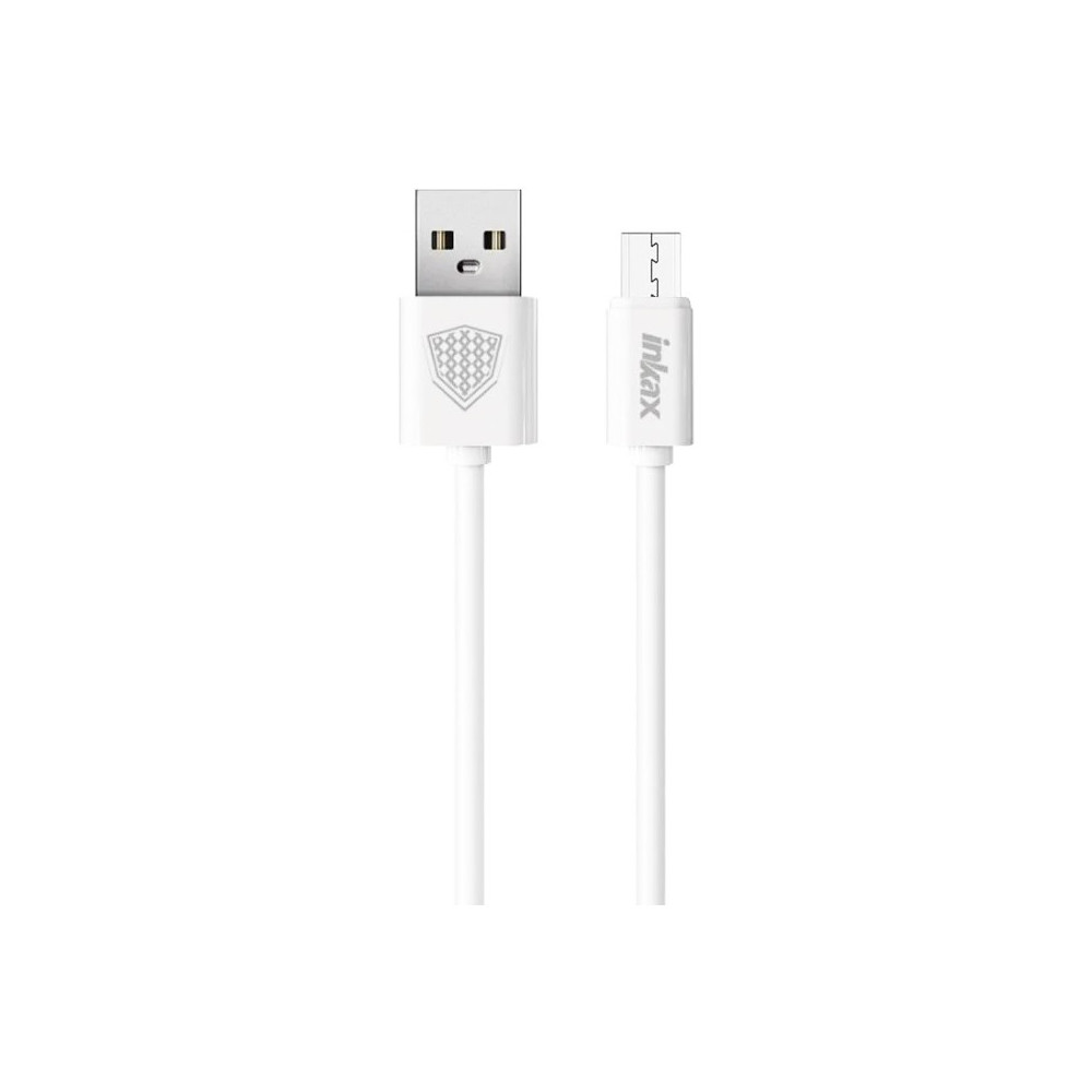 Câble USB vers Micro USB Inkax CK-51 2.1A / 1M / Blanc