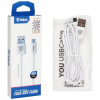 Câble USB vers Micro USB Inkax CK-51 2.1A / 1M / Blanc