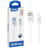 Câble USB vers Micro USB Inkax CK-51 2.1A / 1M / Blanc