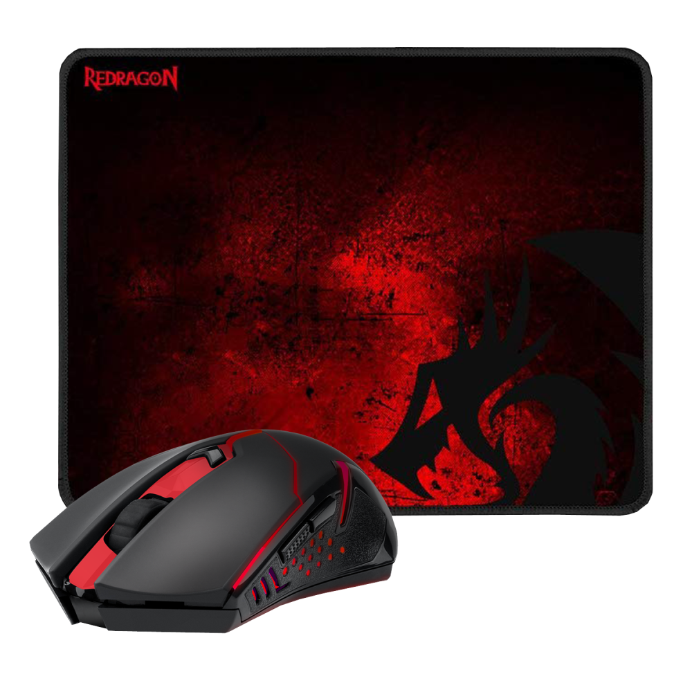 Ensemble Souris Sans fil & Tapis Gaming Redragon M601-WL-BA