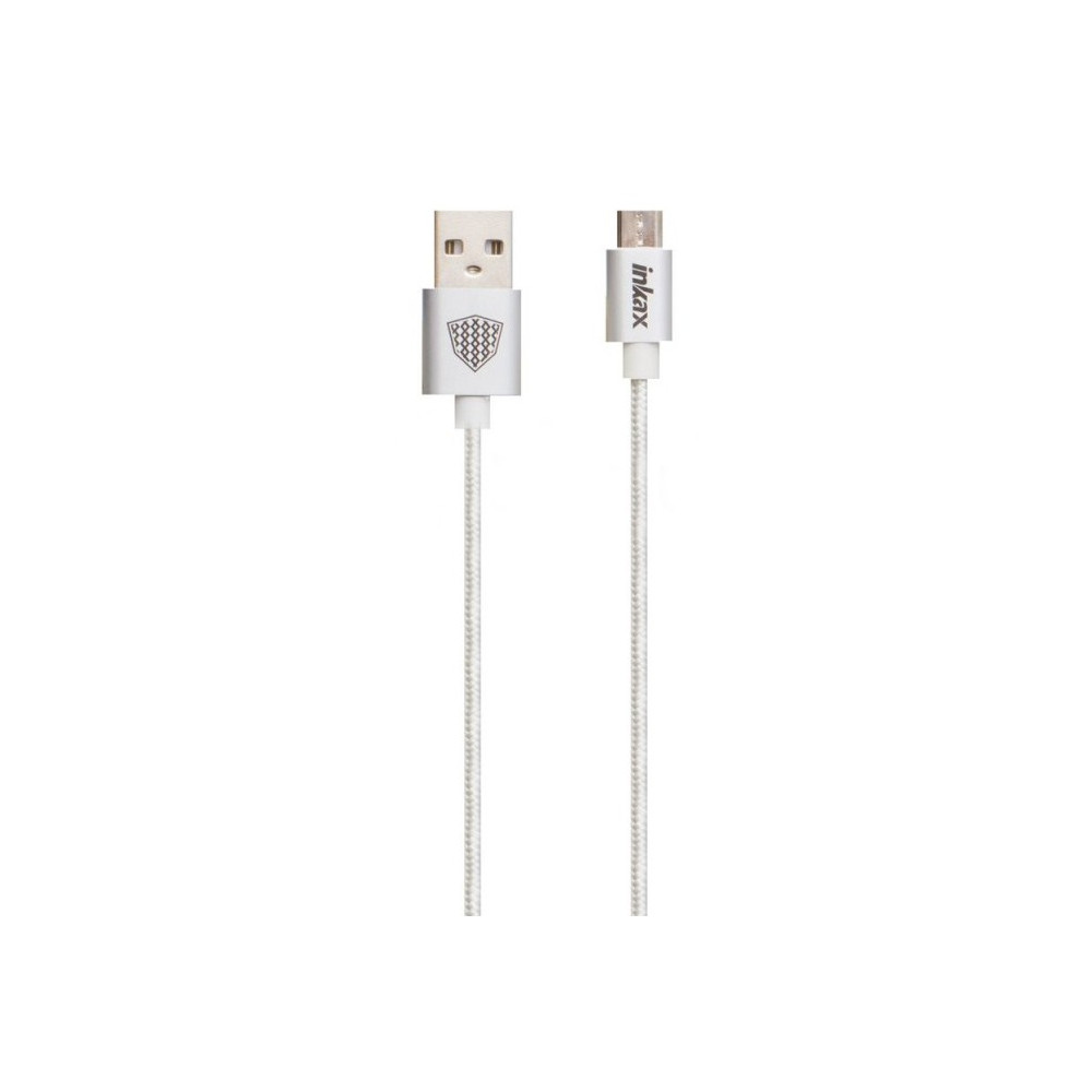 Câble USB vers Micro USB Inkax CK-64 2.1A / 1M / Blanc