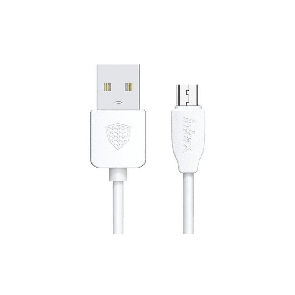 Câble USB vers Micro USB Inkax CK-65 2.1A / 2M / Blanc
