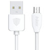 Câble USB vers Micro USB Inkax CK-65 2.1A / 2M / Blanc