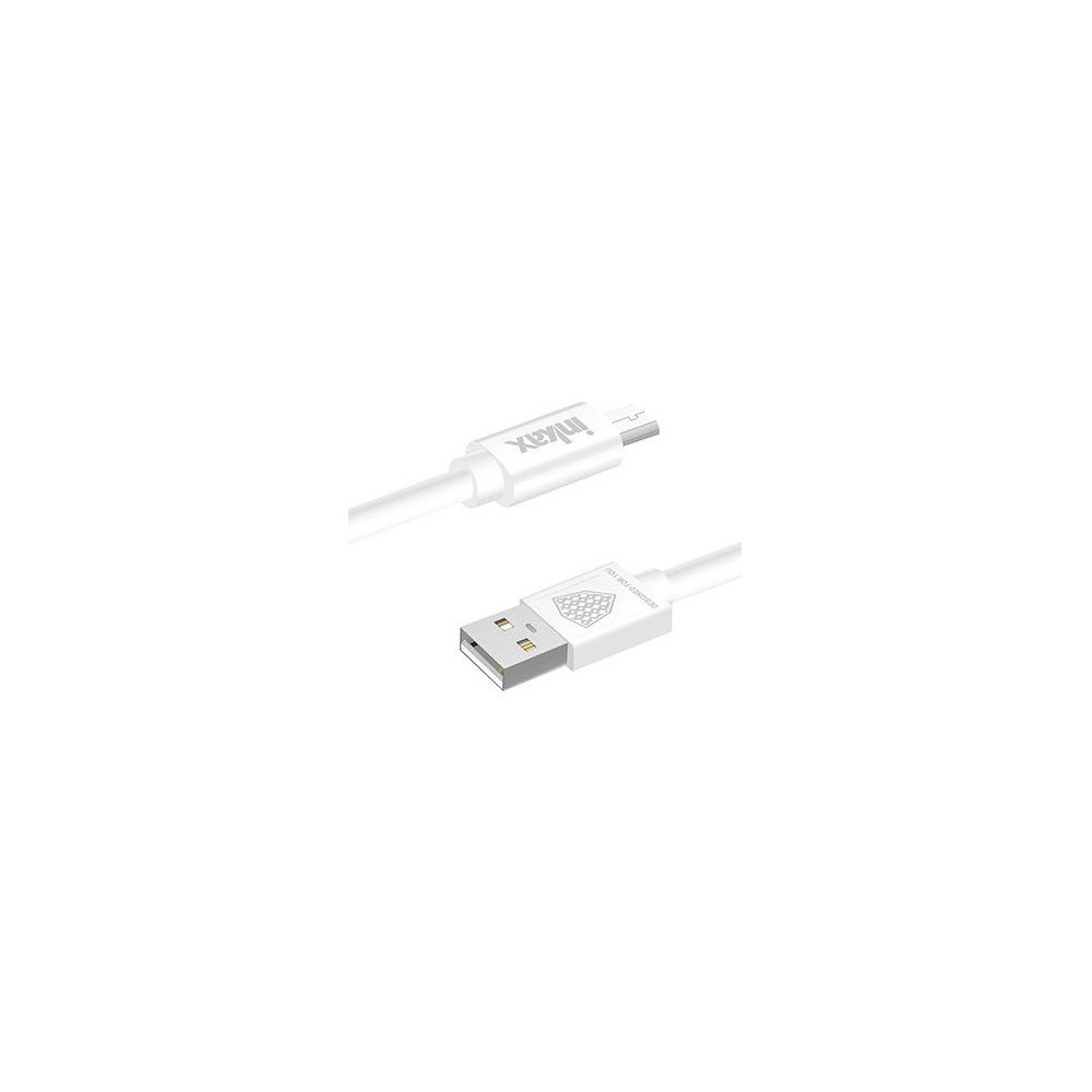 Câble USB vers Micro USB Inkax CK-01 2.1A / 1M / Blanc