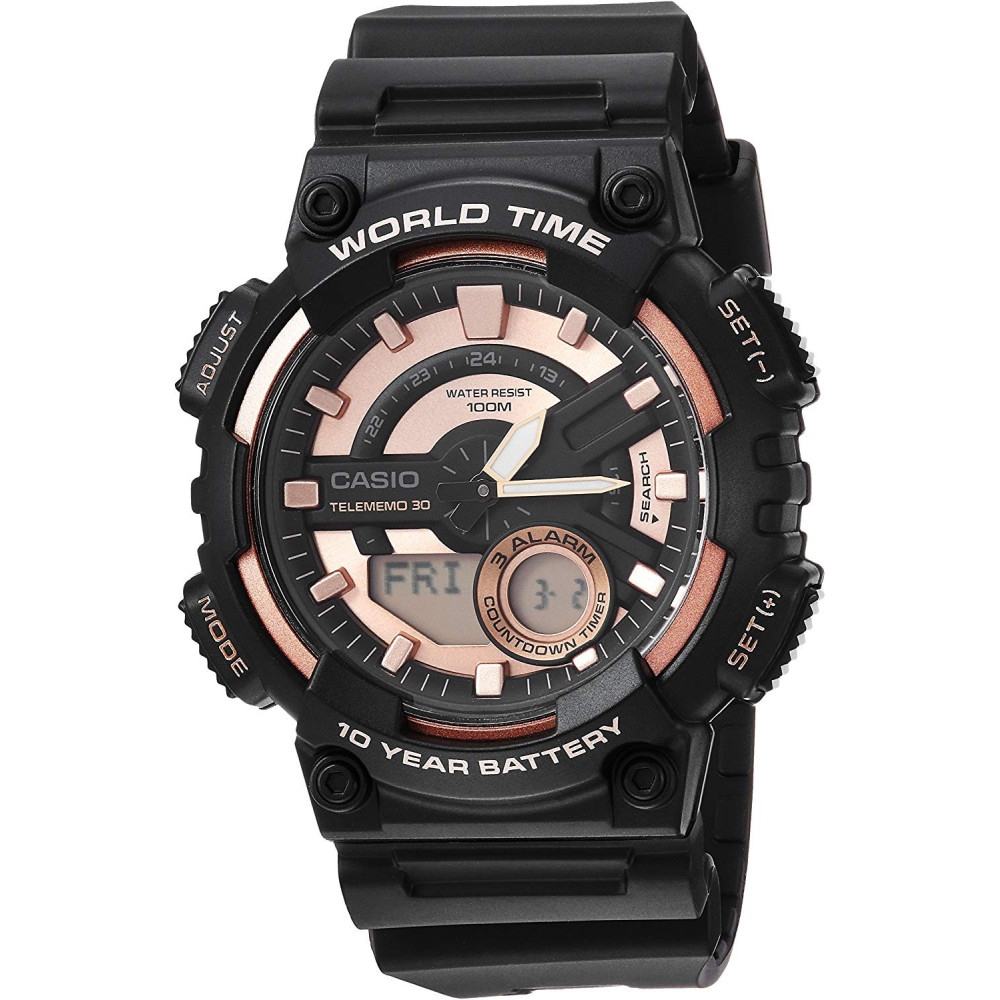 Montre Homme Casio AEQ-110W-1A3VDF / Noir & Gold