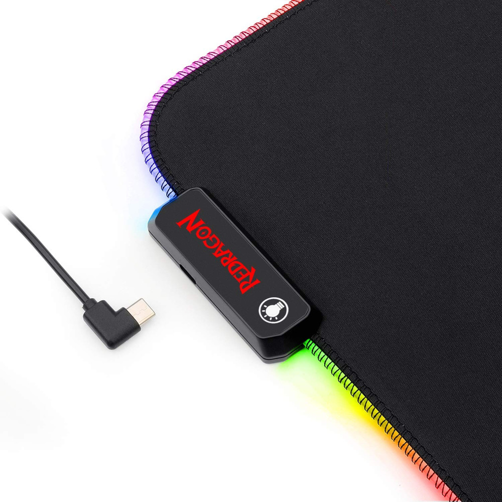 Tapis souris Gaming Redragon Pluto XL RGB / 330 x 260