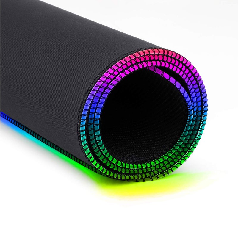 CABLING®Tapis de Souris Gaming RGB 800 x 300 x 4mm XXL Très Grande Tapis,  Tapis de Souris étendu pour Joueurs sur PC, Base Antidérapante en