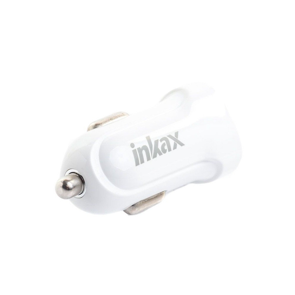 Chargeur Allume Cigare Inkax CD-32 2.1A / Blanc
