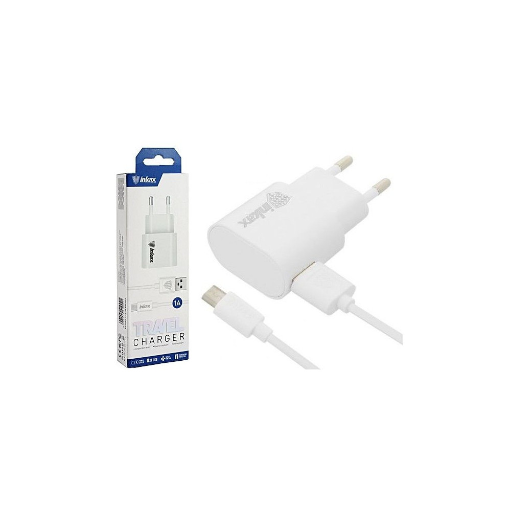 Chargeur Secteur Inkax CD-44 1A / Blanc