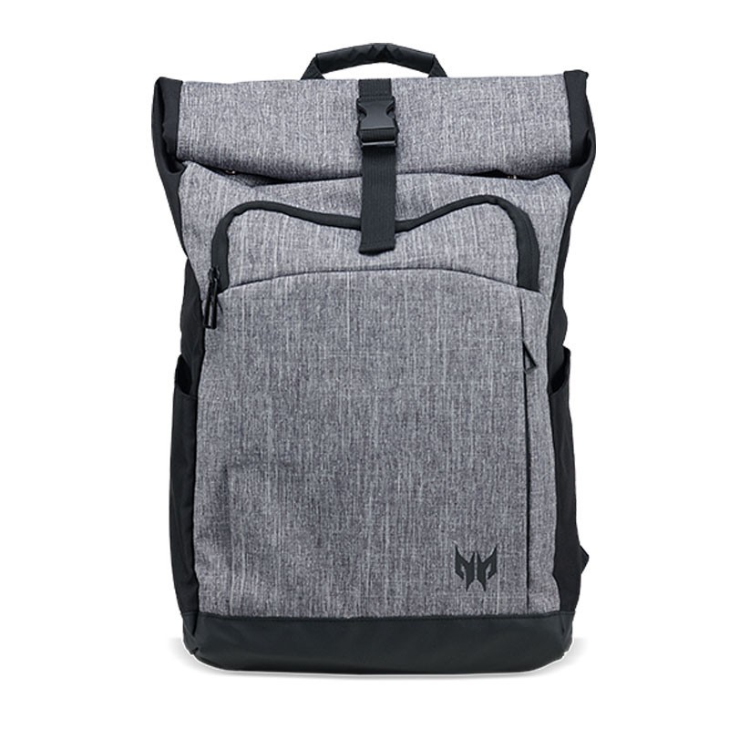 SAC À DOS ACER ROLLTOP PREDATOR POUR PC PORTABLE 15.6" / GRIS & NOIR