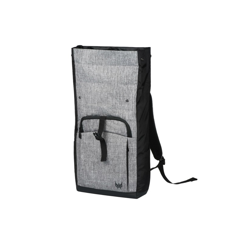 SAC À DOS ACER ROLLTOP PREDATOR POUR PC PORTABLE 15.6" / GRIS & NOIR