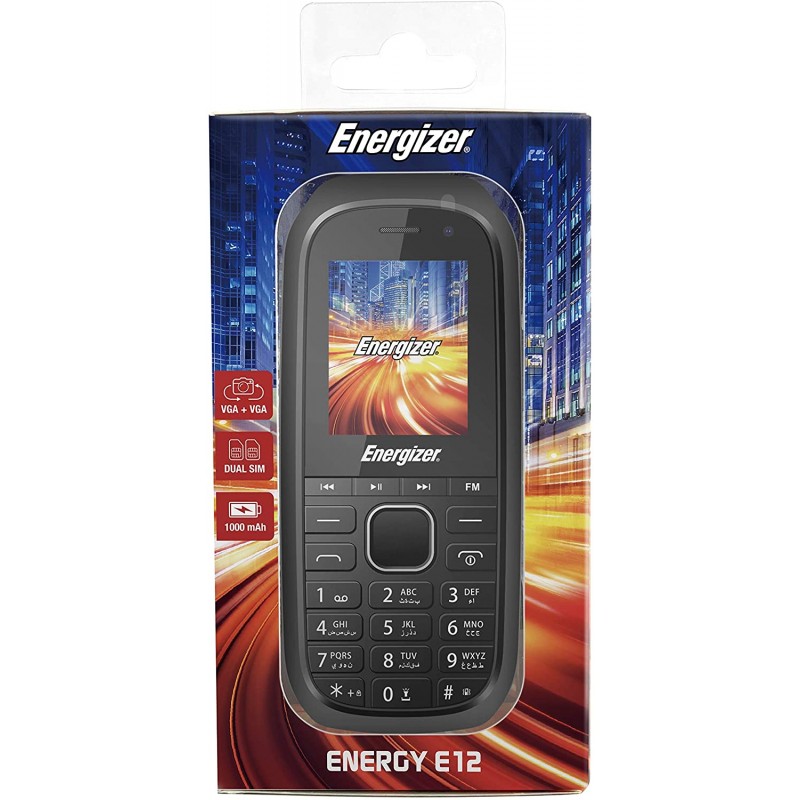 Slide  #6 Téléphone Portable Energizer Energy E12 / Noir