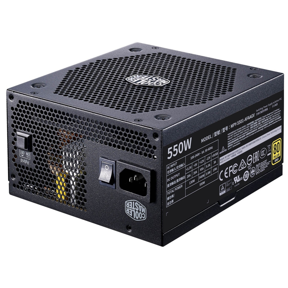 Boite d'alimentation Cooler Master V550 / 80Plus Gold