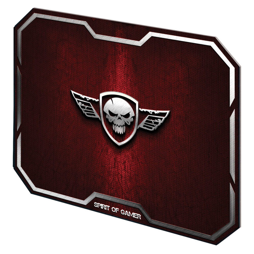 Tapis Souris Gaming Spirit of Gamer WINGED Skull M / Rouge