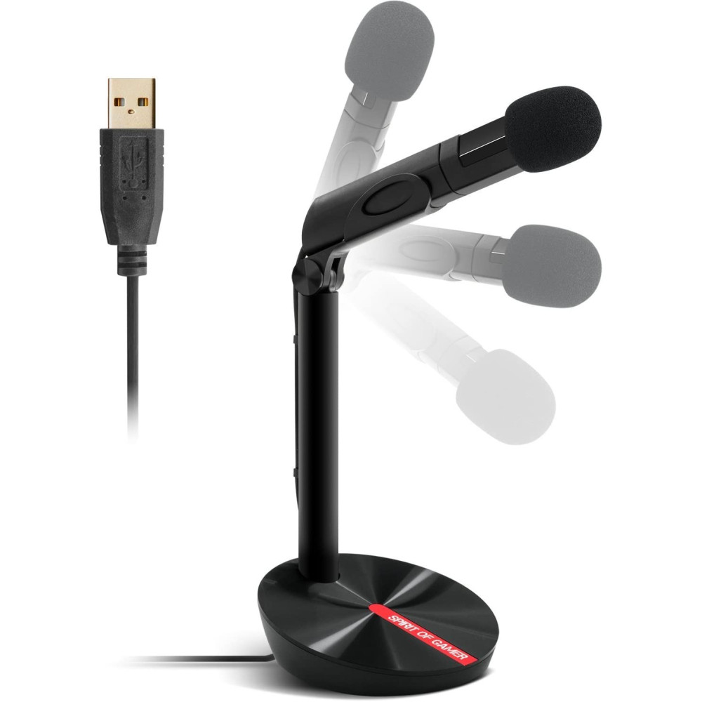 Microphone Spirit of Gamer EKO / Noir & Rouge