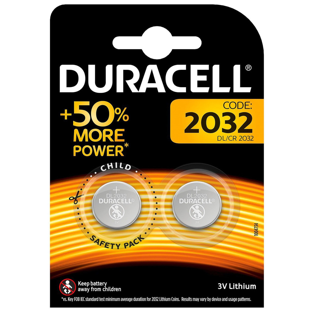 2x Piles Duracell DL/CR2032 B2