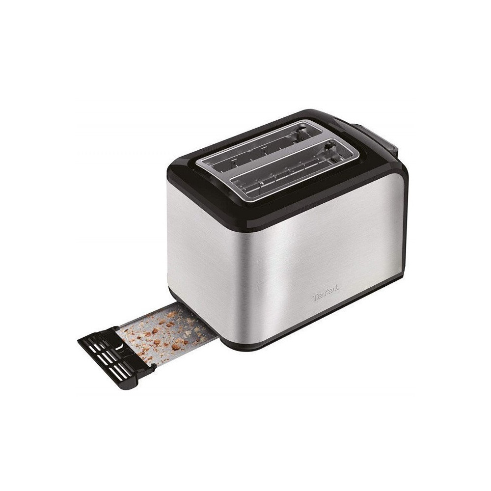 Grille pain Express Tefal TT410D10 2 FENTES inox / Noir