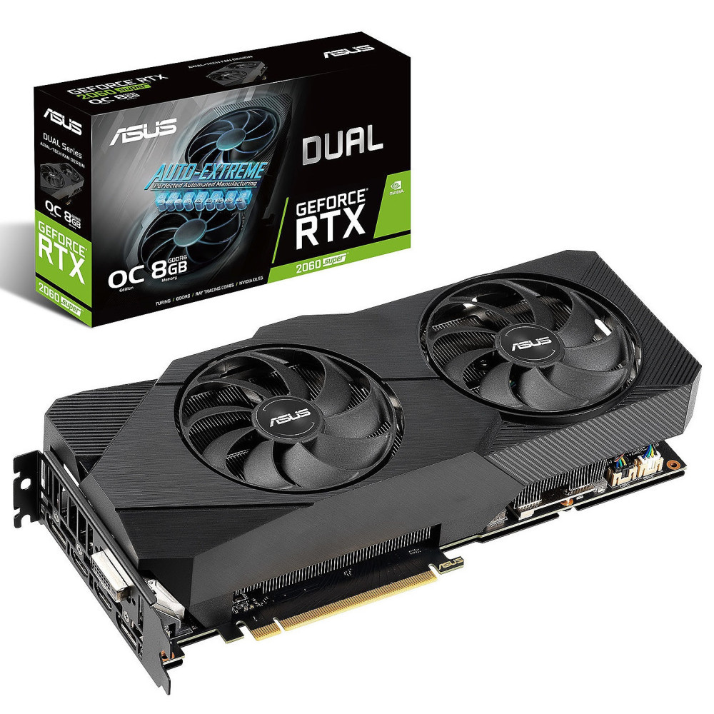 Carte graphique Asus GeForce RTX 2060 Super Dual Evo OC Edition V2 / 8 Go
