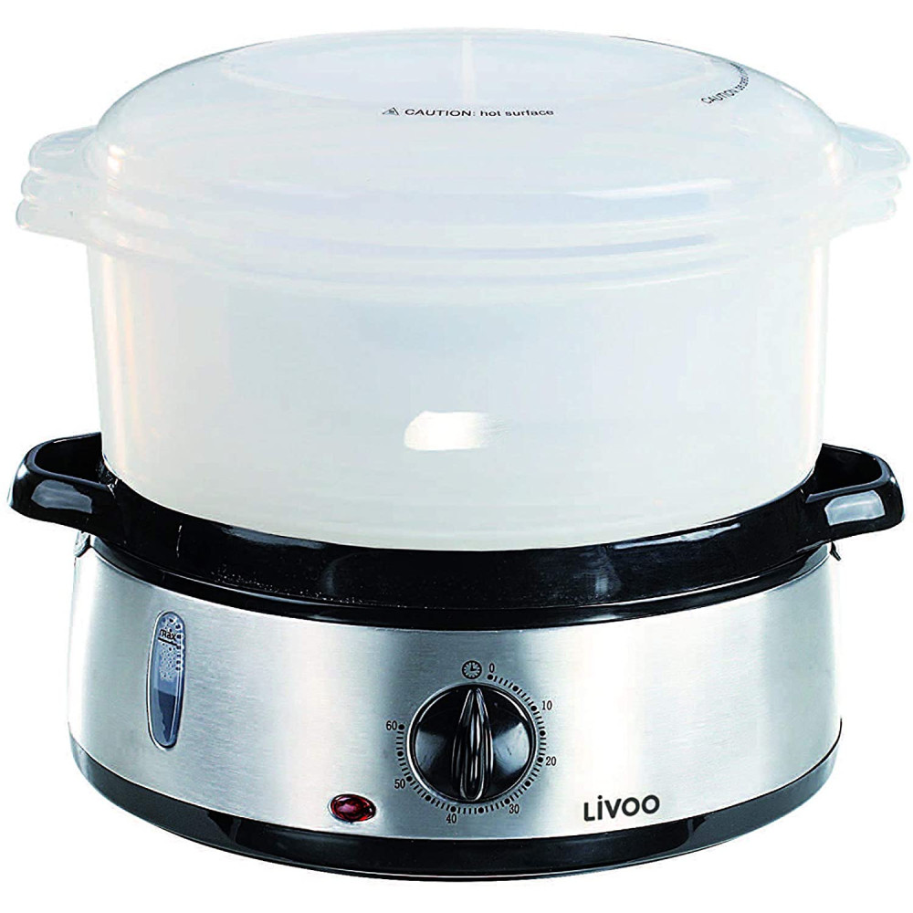 Cuiseur Vapeur et Riz 2en1 Livoo / Blanc