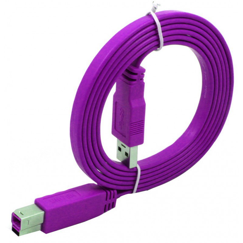 Câble Imprimante USB Plat Violet 1.5M