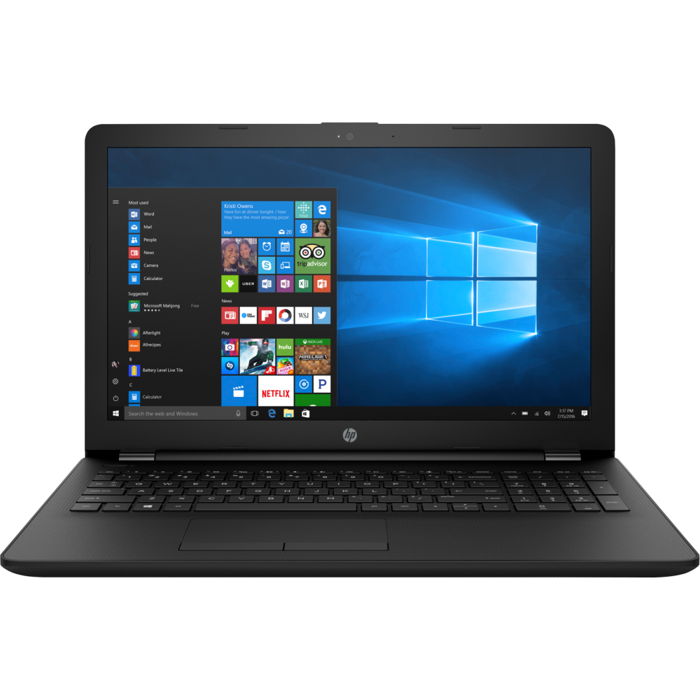 PC portable  HP Notebook 15 / AMD A6-9220 /2,5 GHz jusqu’à 2,9 GHz / 4 Go / 1To HDD / 15.6" / Écran HD / Windows 10 pro 64