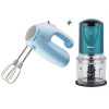 Pack fakir Batteur Sierra 425W + HACHOIR TREX DUAL 500W / Turquoise