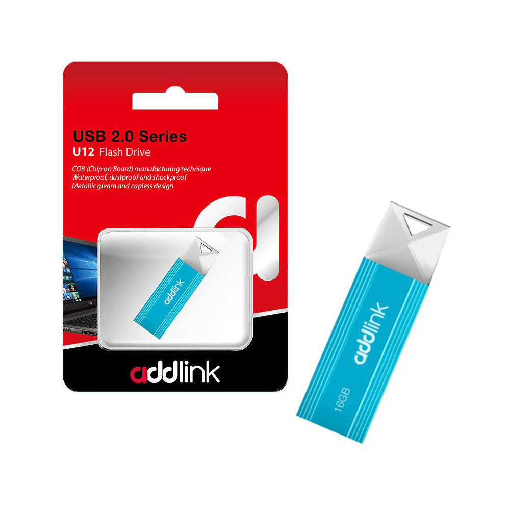 Clé USB Addlink U12 / 16 Go / Aqua