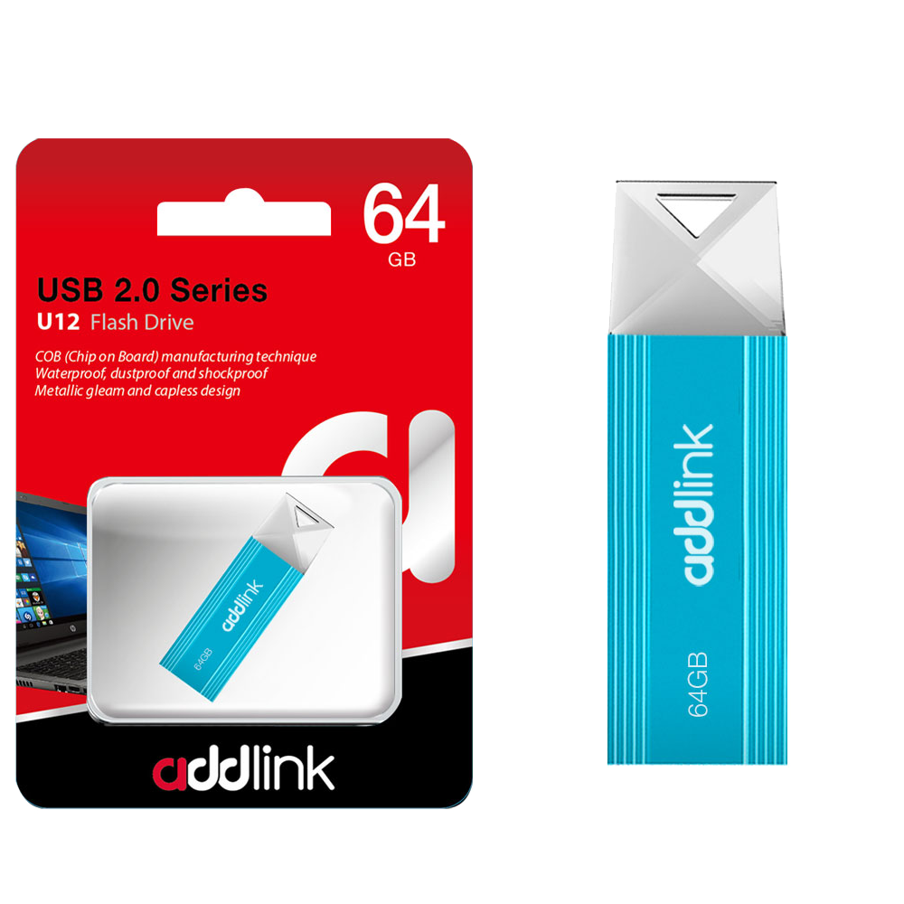 Clé USB Addlink U12 / 64 Go / Aqua