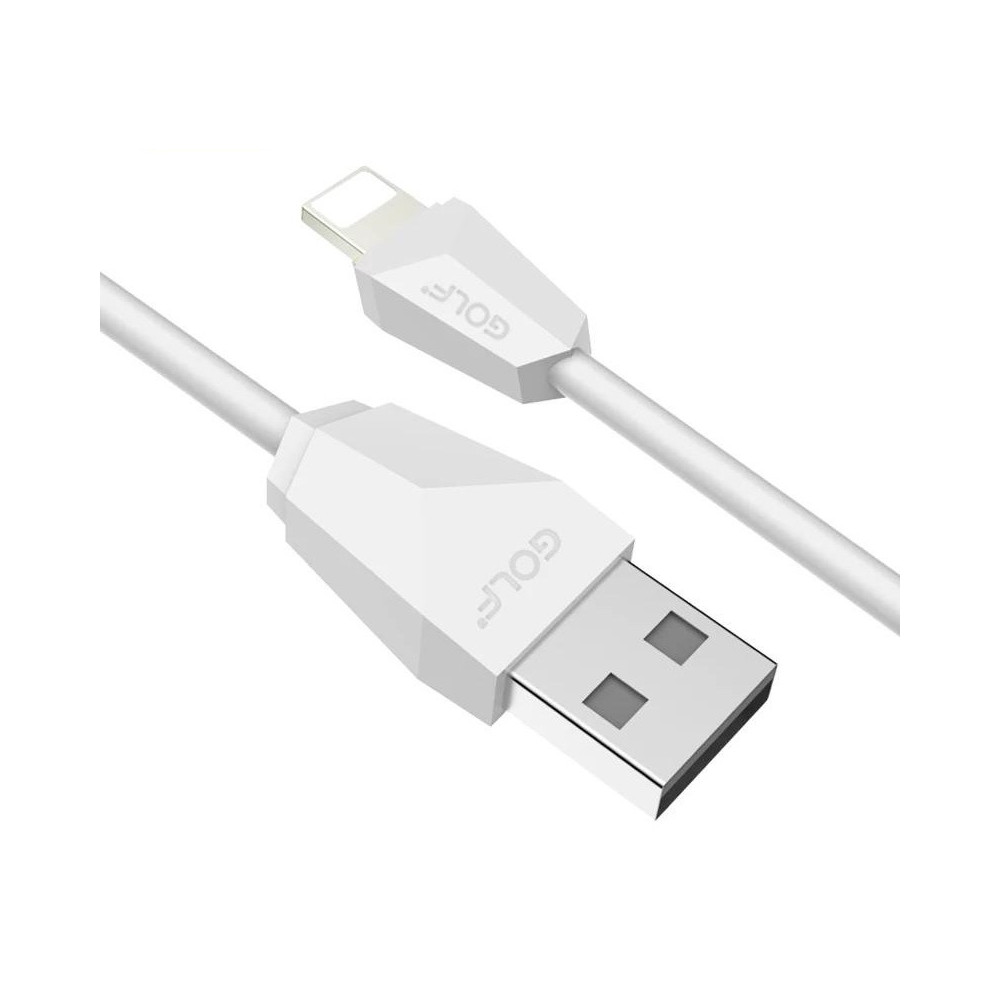 CÂBLE USB POUR IPHONE GOLF GC-27M / 1M  / Blanc
